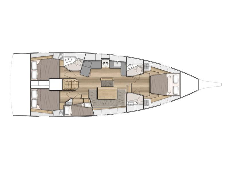 Book yachts online - sailboat - Oceanis 46.1 - Yess Boss (First Line) - rent