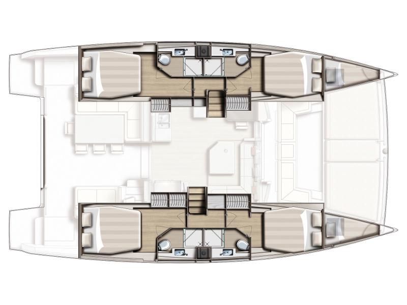 Book yachts online - catamaran - Bali 4.5 - Butterfly - rent