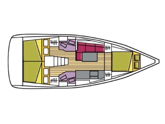 Book yachts online - sailboat - Oceanis 38.1 - Denebola I - rent