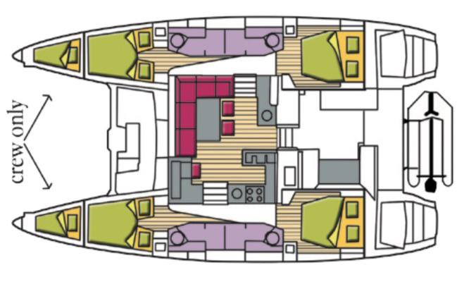 Book yachts online - catamaran - Lagoon 450F - Rigel Kentaurus (A/C, WM, Generator, Inverter) - rent