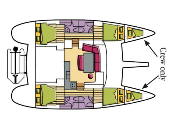 Book yachts online - catamaran - Lagoon 440 - Isis (Generator) - rent