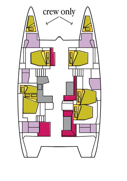 Book yachts online - catamaran - Lagoon 52F - 6 cab - Dugongo II (A/C, WM, Generator, Inverter, Tender Lift) - rent
