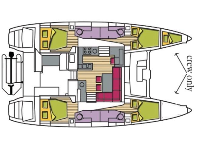 Book yachts online - catamaran - Lagoon 450F - Dugongo (Solar Panels, WM) - rent
