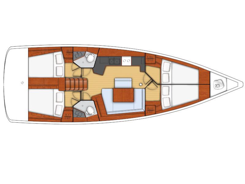 Book yachts online - sailboat - Oceanis 45 - Dark Horse 1 (watermaker) - rent