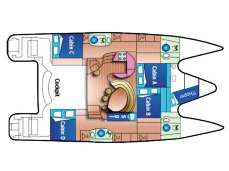 Book yachts online - catamaran - Privilege 465 - Emotion - rent