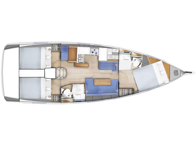 Book yachts online - sailboat - Sun Odyssey 410 - Free Me - rent