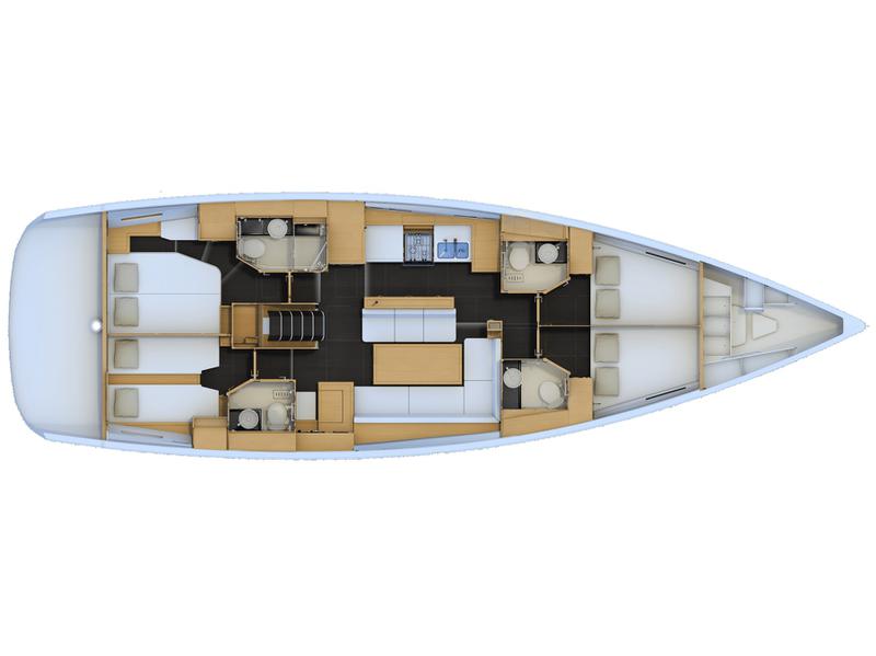 Book yachts online - sailboat - Jeanneau 54 - Cappuccino Due - rent