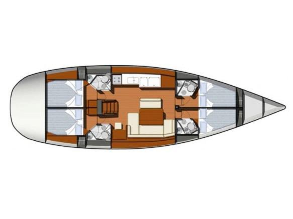 Book yachts online - sailboat - Sun Odyssey 49i - Habanera - rent