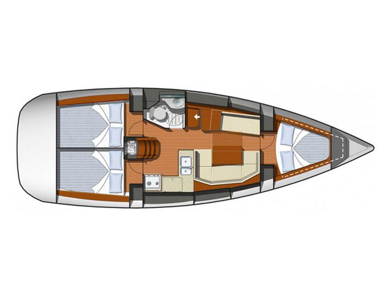 Book yachts online - sailboat - Sun Odyssey 36i - Nadejda - rent