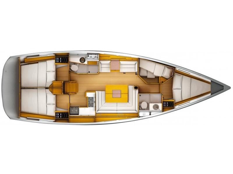 Book yachts online - sailboat - Sun Odyssey 439 - Kontiki - rent