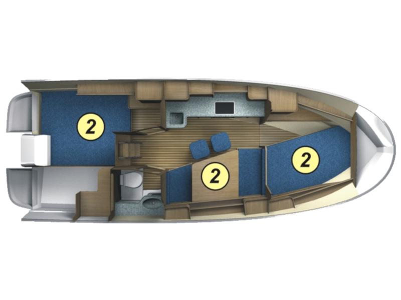 Book yachts online - motorboat - Nexus 850 V max Standard - SEJER - rent