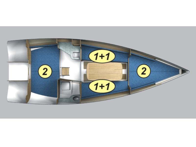 Book yachts online - sailboat - Maxus Evo 24 Prestige + - MISTY RAIN - rent