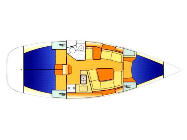 Book yachts online - sailboat - Sun Odyssey 37 - ADELANTE - rent