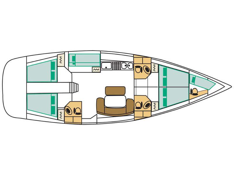 Book yachts online - sailboat - Cyclades 50.5 - Lady Kiki II - rent