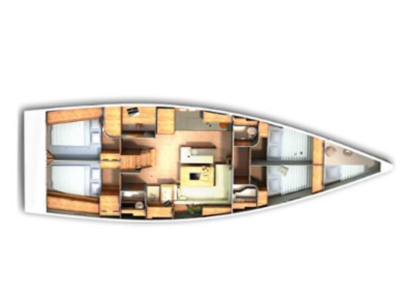 Book yachts online - sailboat - Hanse 505 - Ariel - rent