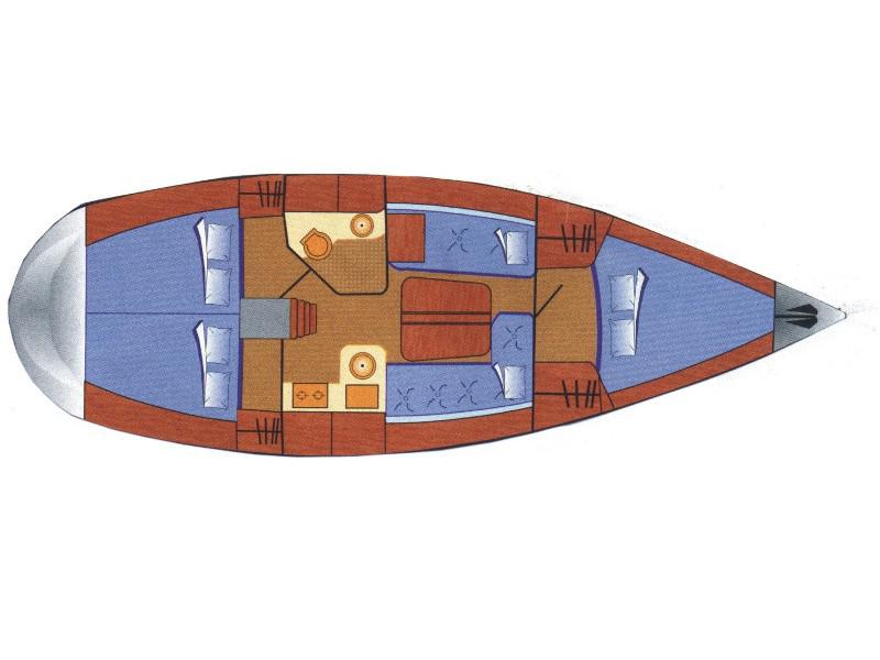 Book yachts online - sailboat - Hanse 341 - Esperia - rent