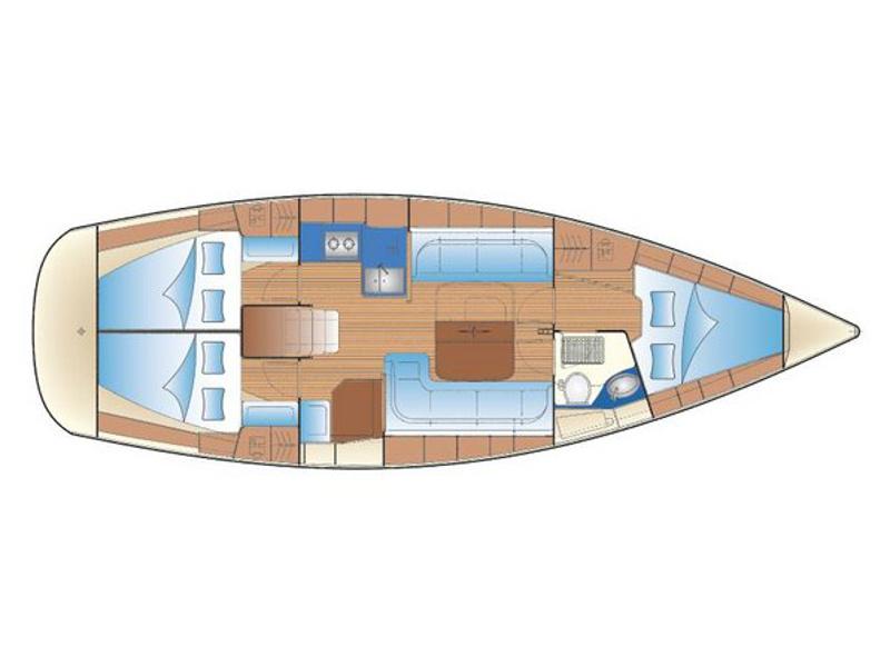 Book yachts online - sailboat - Bavaria 38 Cruiser - Andromeda - rent