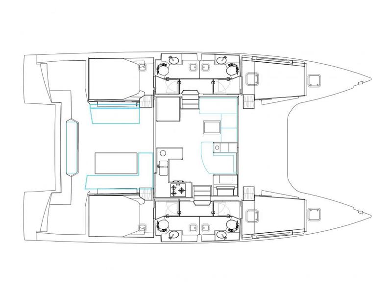 Book yachts online - catamaran - Nautitech 46 Fly - Aelia - rent