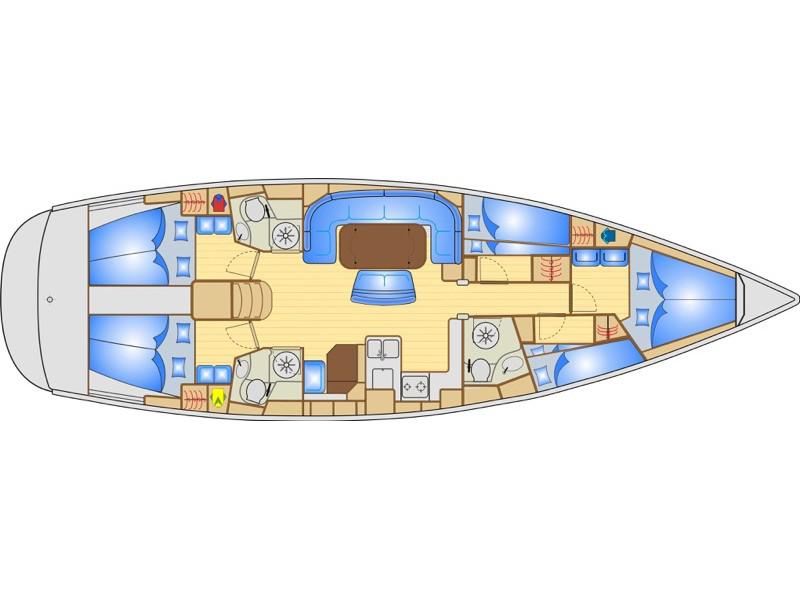 Book yachts online - sailboat - Bavaria 50 Cruiser - TONINA - rent