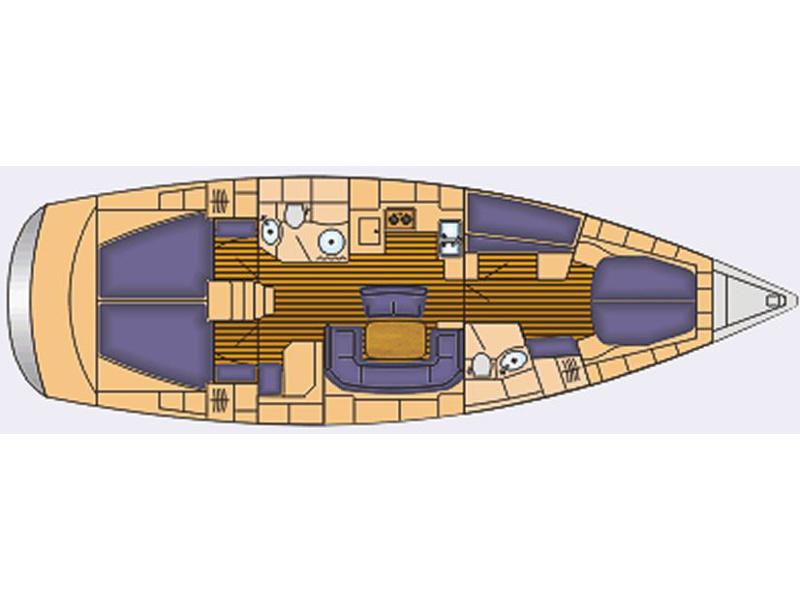 Book yachts online - sailboat - Bavaria 46 Cruiser - Malice - rent