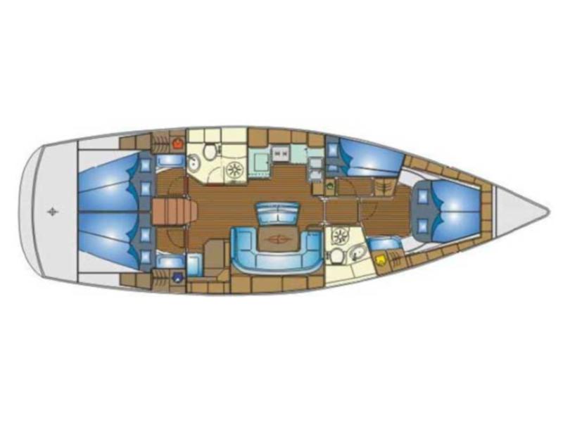 Book yachts online - sailboat - Bavaria 46 Cruiser - Thetis - rent