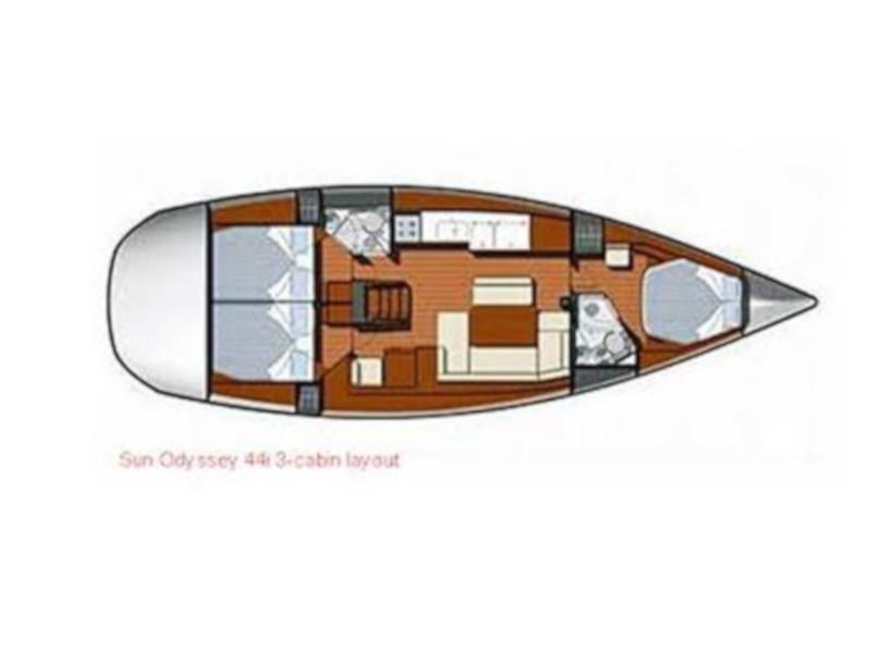 Book yachts online - sailboat - Sun Odyssey 44 i - Gabriella - rent