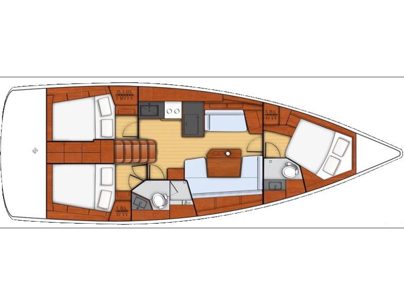 Book yachts online - sailboat - Oceanis 41.1 (2 Heads) - OASIS - rent