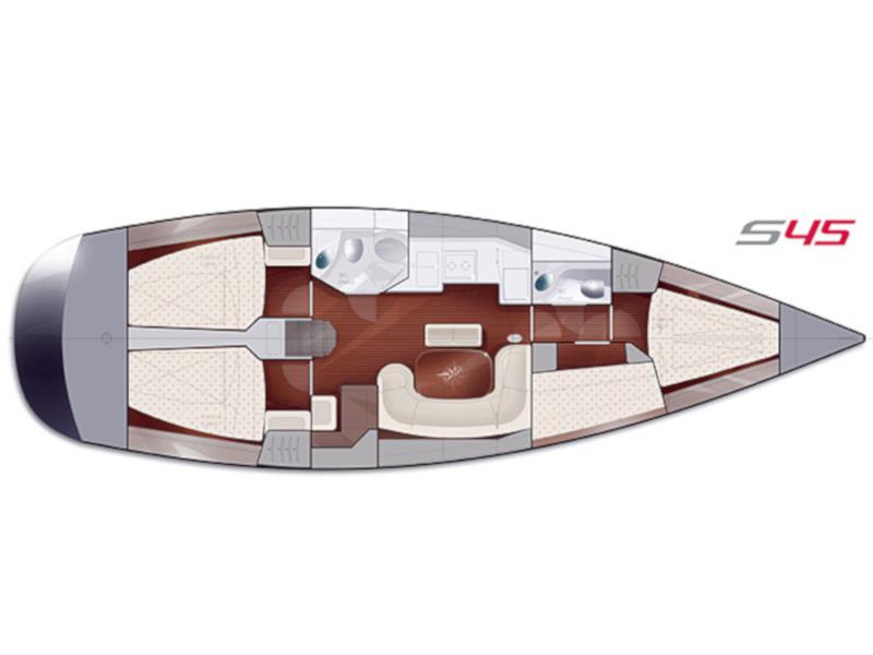 Book yachts online - sailboat - Salona 45 - Goga - rent