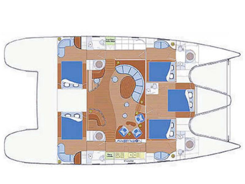 Book yachts online - catamaran - Privilege 585 - Matira - rent