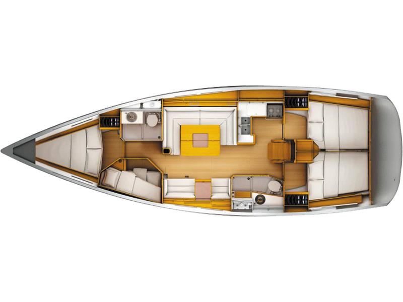 Book yachts online - sailboat - Sun Odyssey 449 - Luna  - rent