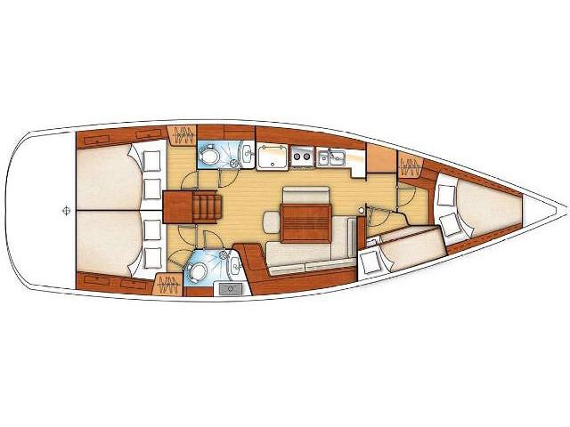 Book yachts online - sailboat - Oceanis 43 (4 cbs) - O43-09-4 - rent