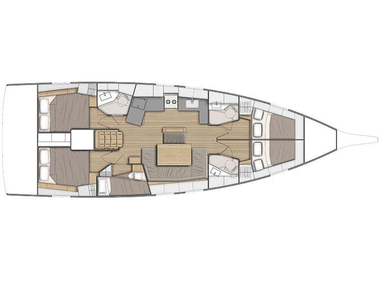 Book yachts online - sailboat - Oceanis 46.1 - O46.1-19 - rent