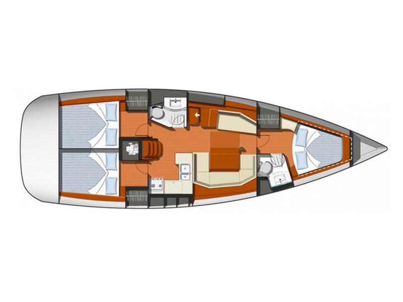 Book yachts online - sailboat - Sun Odyssey 42i - SO42i-10-D - rent