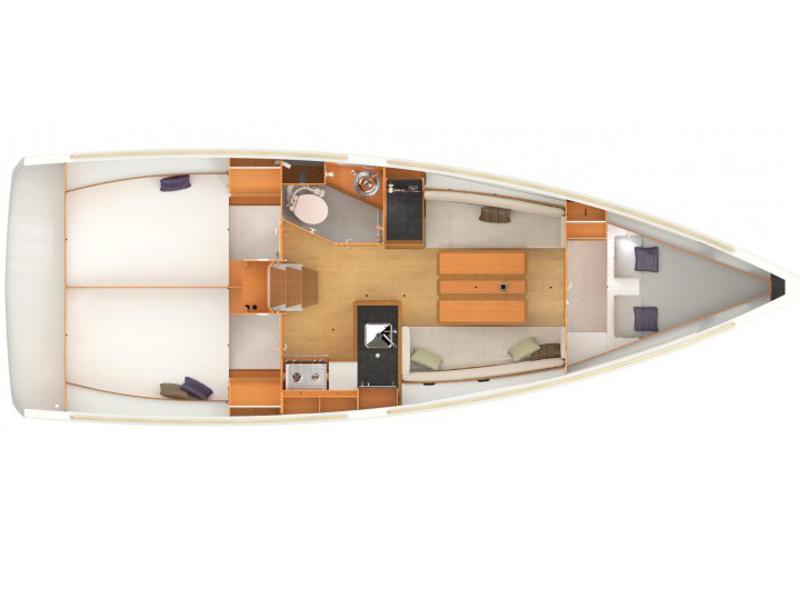 Book yachts online - sailboat - Sun Odyssey 349 - DnA - rent