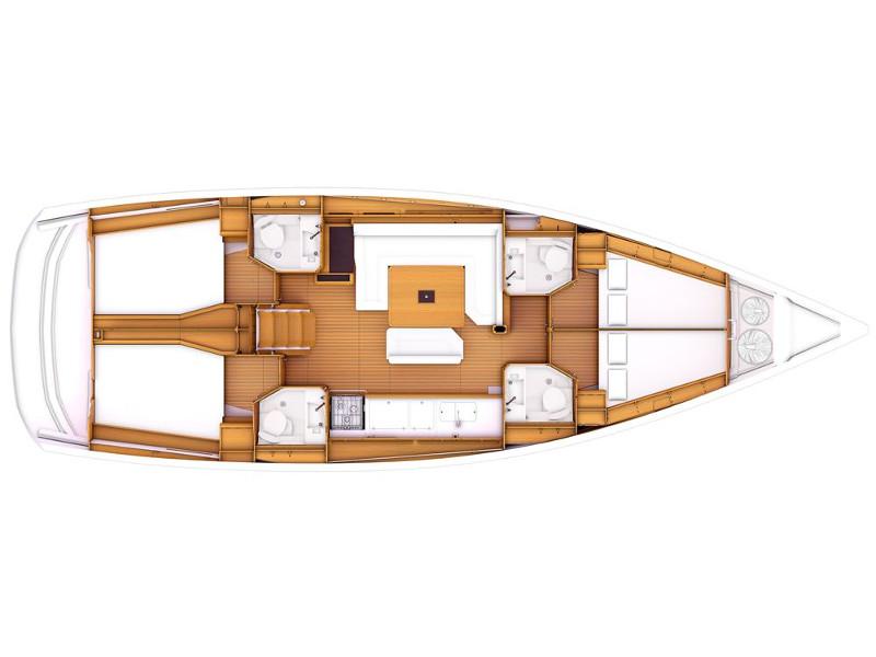 Book yachts online - sailboat - Sun Odyssey 479 - AURELIA - rent