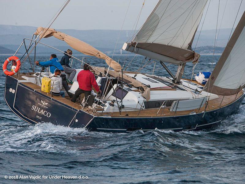 Book yachts online - sailboat - Dufour 460 Grand Large - SULACO (aircondition, generator, blue hull) - rent