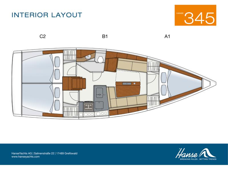 Book yachts online - sailboat - Hanse 345 - Anabella - rent