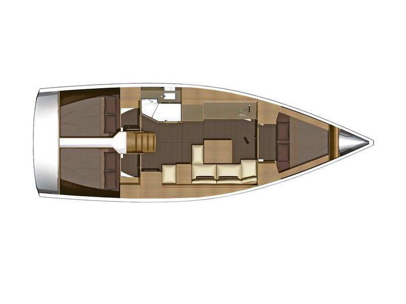 Book yachts online - sailboat - Dufour 382 GL - Happiness - rent