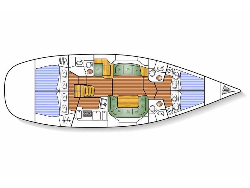 Book yachts online - sailboat - Sun Odyssey 49DS - Idrea - rent
