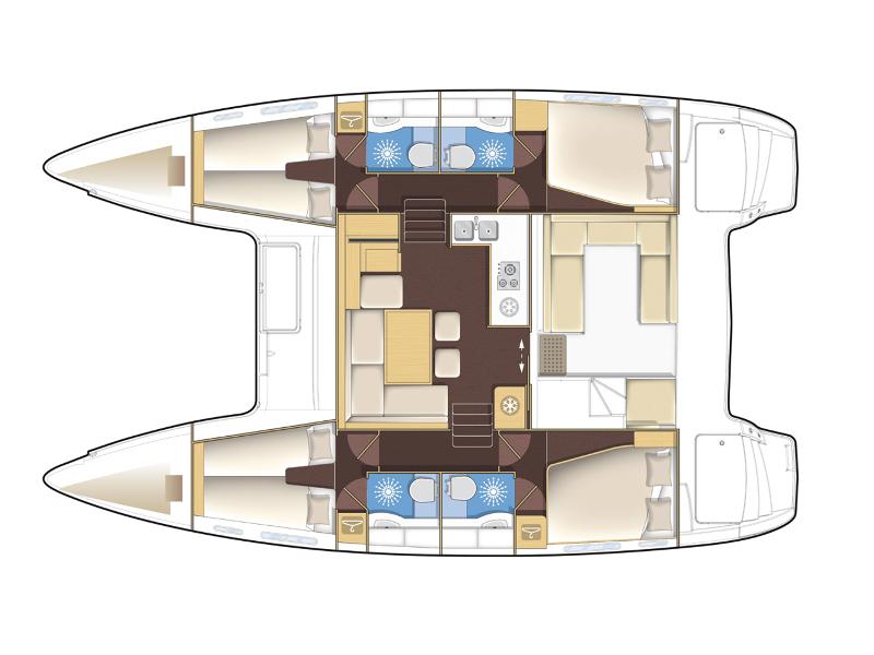 Book yachts online - catamaran - Lagoon 400 S2 - MARTINA ONE - rent