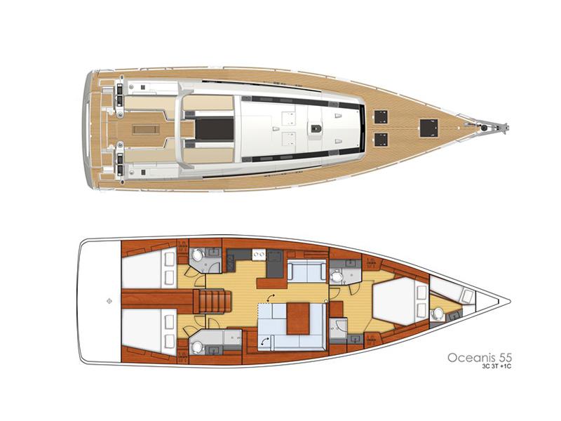 Book yachts online - sailboat - Oceanis 55 - Roxane  - rent