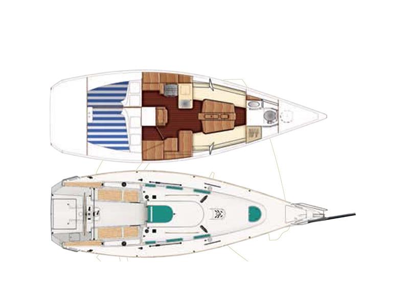 Book yachts online - sailboat - First 34.7 - One - rent