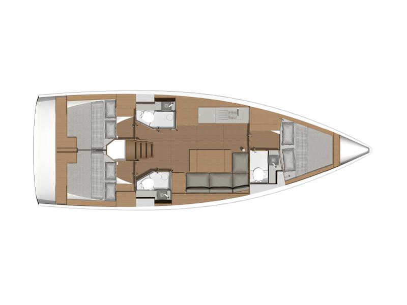 Book yachts online - sailboat - Dufour 390 Grand Large - Electra - rent