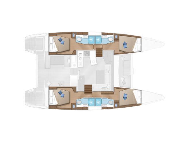 Book yachts online - catamaran - Lagoon 450 Flybridge - Jenny of Sweden - rent