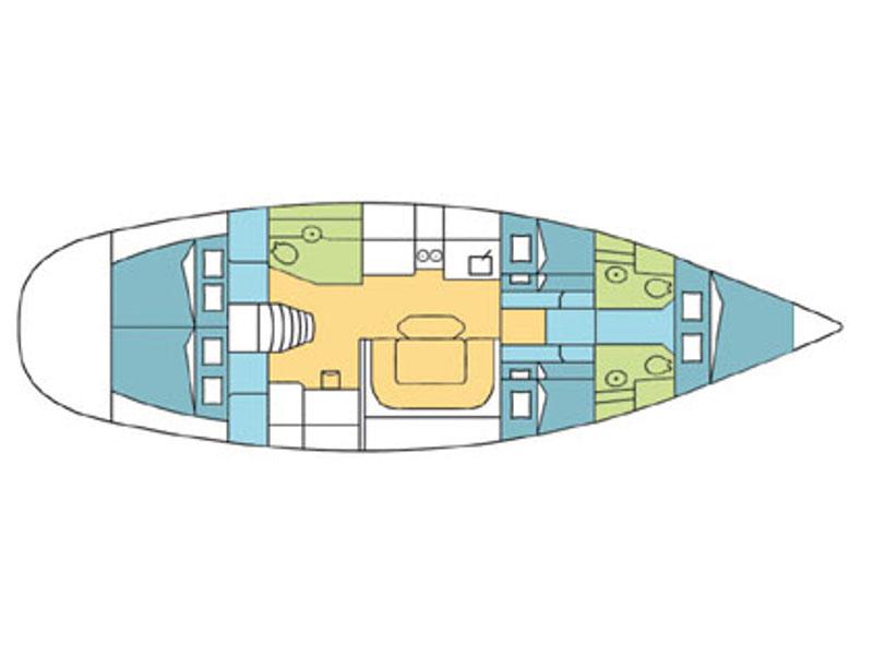 Book yachts online - sailboat - Harmony 52 - Camarat - rent