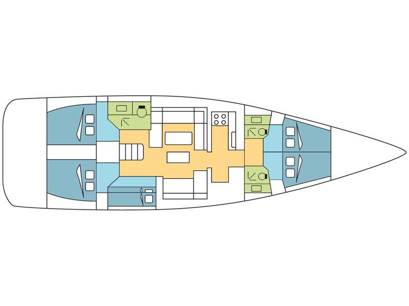 Book yachts online - sailboat - Dufour 520 Grand Large - Fregate - rent
