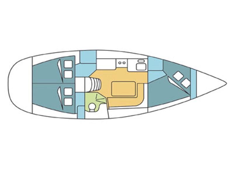 Book yachts online - sailboat - Harmony 34 - Tolstoi - rent