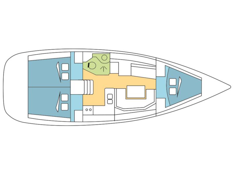 Book yachts online - sailboat - Sun Odyssey 389 - Pitta - rent