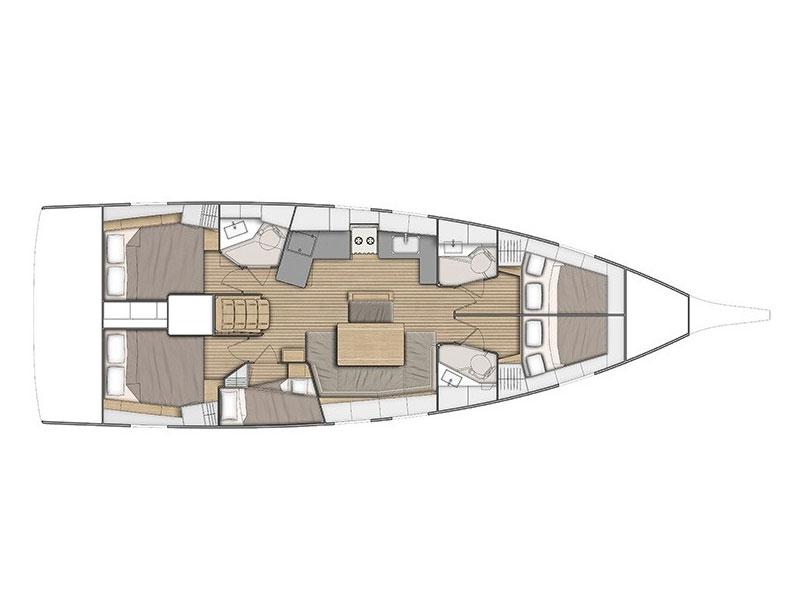 Book yachts online - sailboat - Oceanis 46.1 - Luna - rent