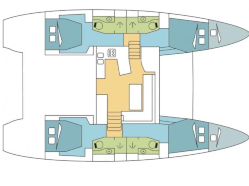 Book yachts online - catamaran - Lagoon 450 Flybridge - Corossol - rent